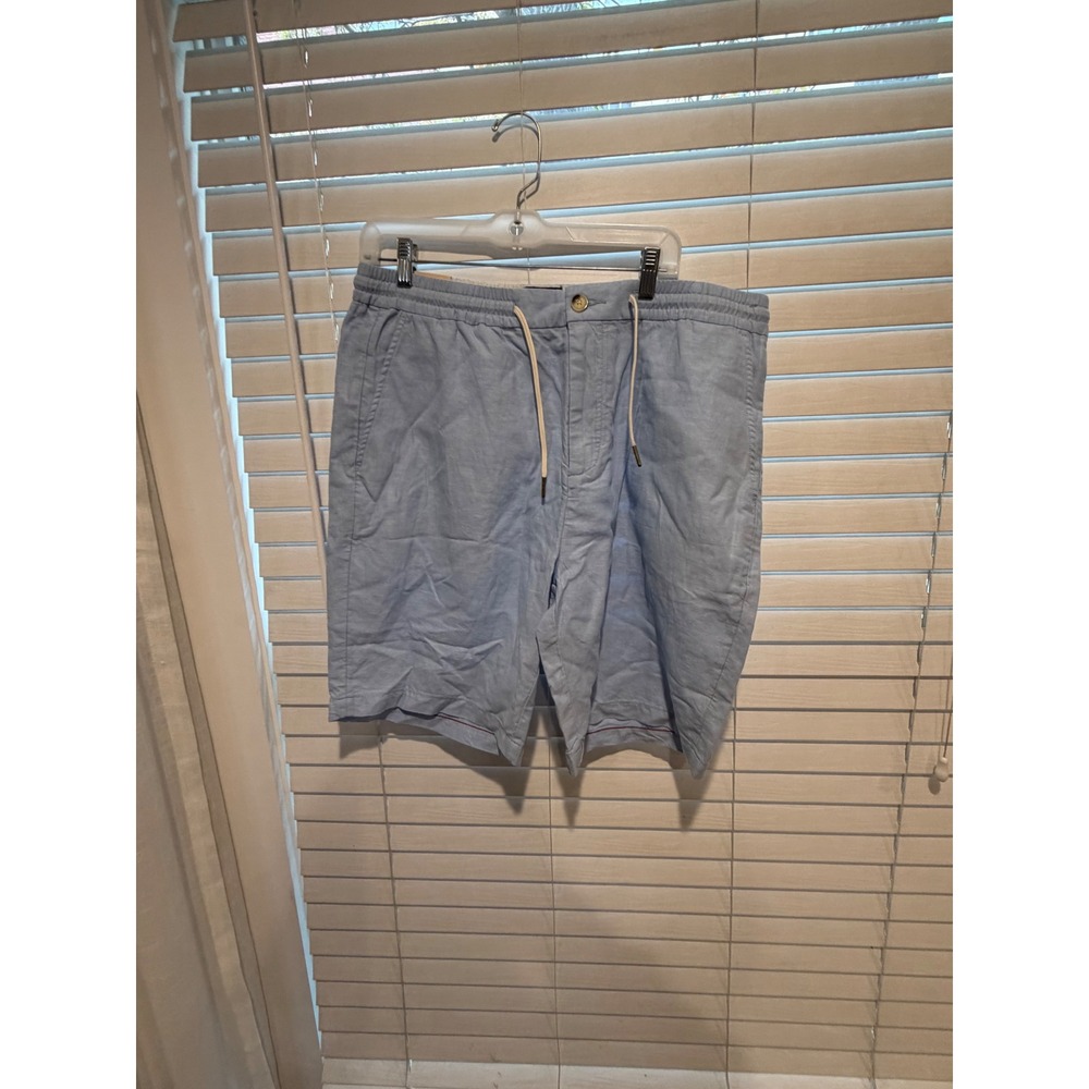 Scotch & Soda Fave Regular Fit Shorts Mens XXL Blue Organic Cotton Linen NWT‎